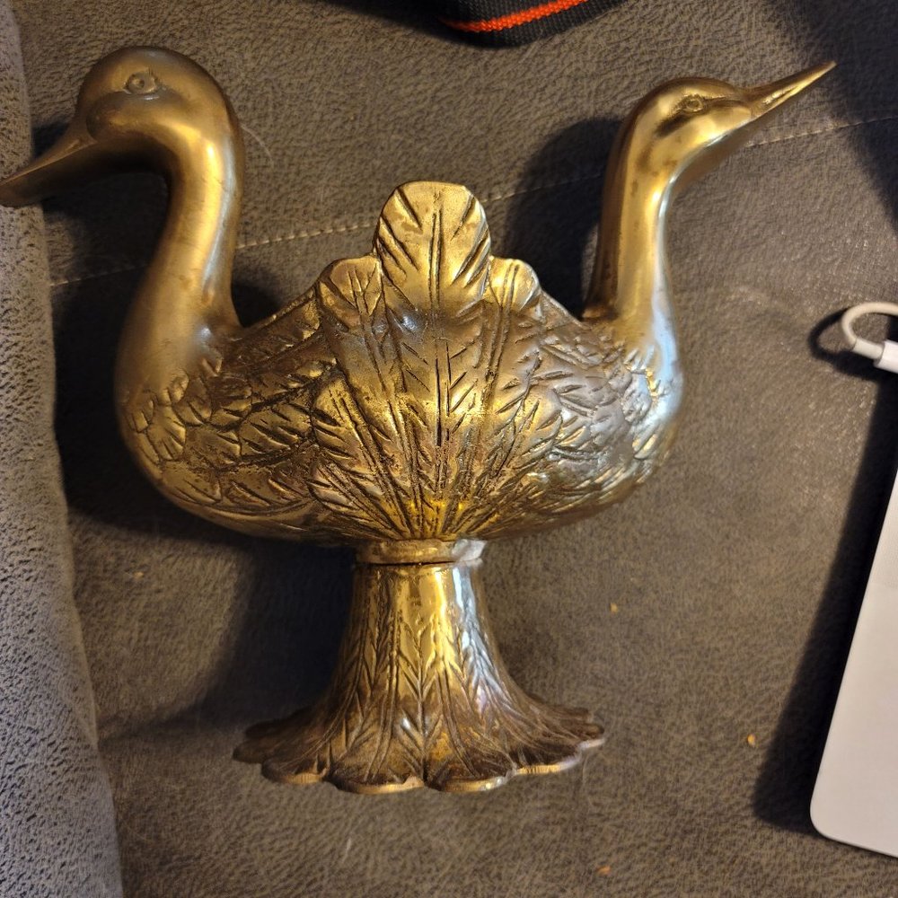 Double Mallard Duck Planter